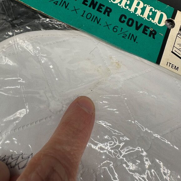 Vintage Kitchen Appliance Covers Dora May Embroidered Rooster Chicken Toaster - Picture 8 of 8